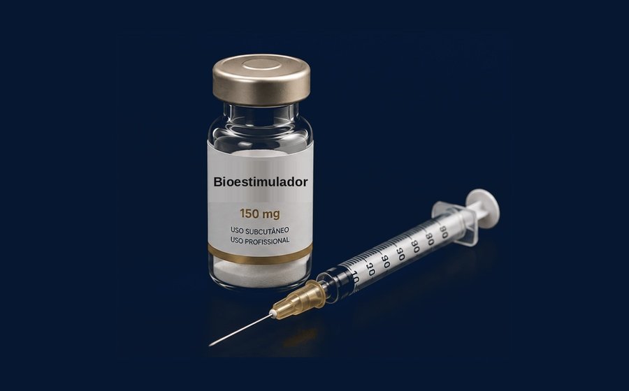 Aplicação de bioestimulador de colágeno