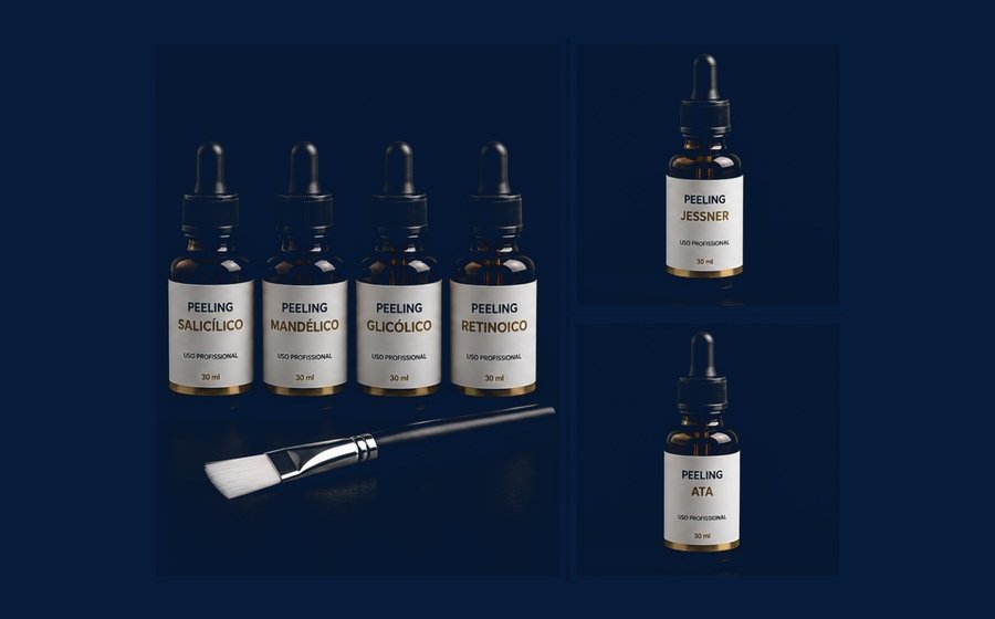 Procedimento de peeling em consultório